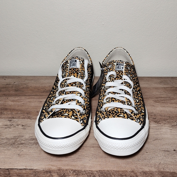 Converse Chuck Taylor All Star OX Low Leopard Gold Mens Shoes Size 9.5 - Picture 8 of 12